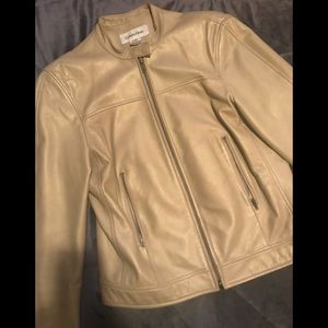 Calvin Klein 100% leather Jacket